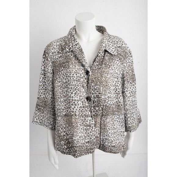 Pendleton Womens Cardigan Shirt Linen  Plus 2X - Picture 1 of 6